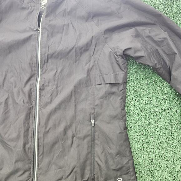 ASICS Women’s Full Zip Lightweight Wind Breaker Jacket Hooded, Sizes M, Black - Picture 2 of 12